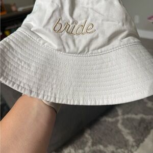 White Bride Bucket Hat